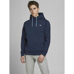 Modrá mikina s kapucí Jack & Jones Ponn