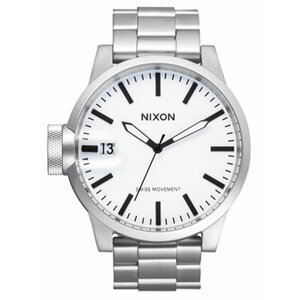 Nixon CHRONICLE SS SANDEDSTEELWHITE analogové sportovní hodinky
