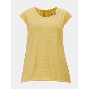Žluté dámské tričko s knoflíky na zádech killtec