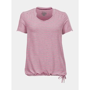 Růžové dámské pruhované tričko killtec