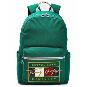 Tommy Hilfiger zelený batoh Signature Flag Backpack