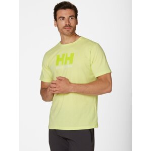 Světle zelené pánské tričko s potiskem HELLY HANSEN