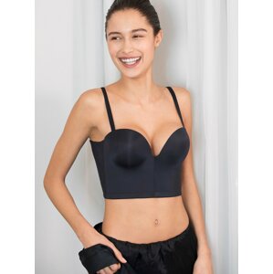 WONDERBRA ULTIMATE BACKLESS BRA - Dámská push-up podprsenka pro hluboký výstřih na zádech - černá