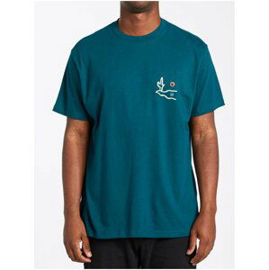 Billabong SIDEWINDER  DEEP TEAL pánské triko s krátkým rukávem - modrá