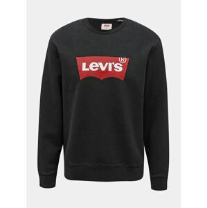 Černá pánská mikina s potiskem Levi's® Graphic Crew Neck