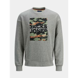 Šedá mikina s potiskem Jack & Jones Cameron