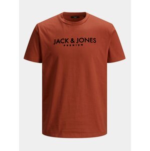 Cihlové tričko Jack & Jones Jake