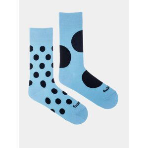 Modré puntíkované ponožky Fusakle Diskos azuro