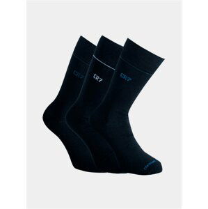 3PACK ponožky CR7 černé