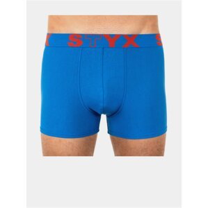 Pánské boxerky Styx sportovní guma nadrozměr modré