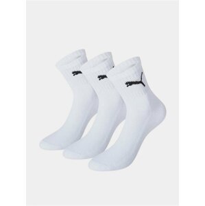 3PACK ponožky Puma bílé
