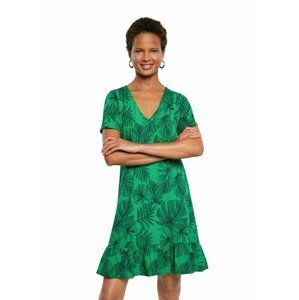 Desigual áčkové zelené šaty Vest Nadia