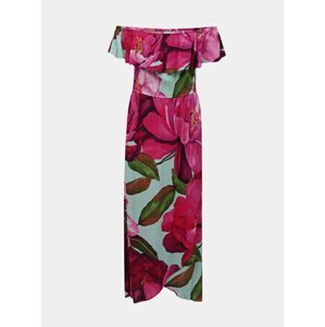 Desigual růžové maxi letní šaty Vest Arles