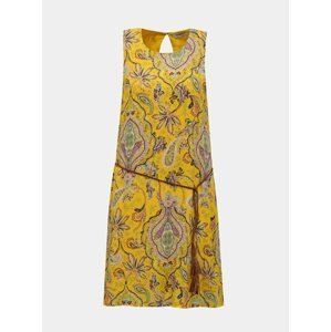 Žluté vzorované šaty Desigual Vest Adriana