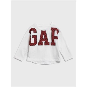 Bílé holčičí tričko GAP Logo