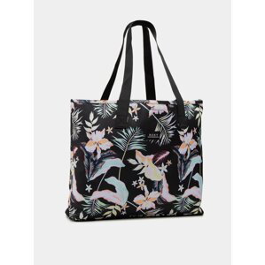 Černá květovaná plážová taška Roxy