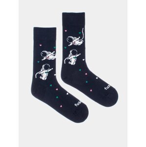 Tmavě modré vzorované ponožky Fusakle Kosmoláska