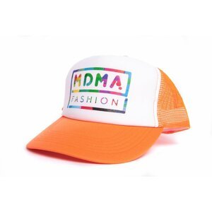 Oranžová kšiltovka s potiskem MDMA FASHION