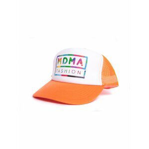 Oranžová kšiltovka s potiskem MDMA FASHION