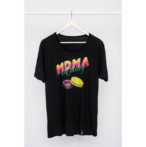 Černé tričko s potiskem MDMA Catering