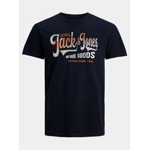 Tmavě modré tričko s potiskem Jack & Jones Hags
