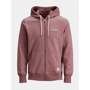 Růžová mikina s kapucí Jack & Jones Tons