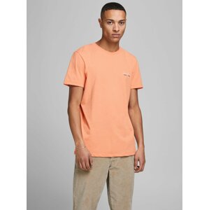 Oranžové žíhané tričko Jack & Jones Tons