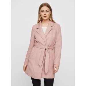 Růžový lehký kabát VERO MODA Rodona