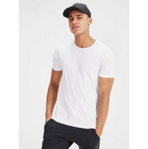 Bílé pánské tričko s krátkým rukávem Jack & Jones Basic