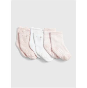 Barevné holčičí ponožky GAP, 3 páry