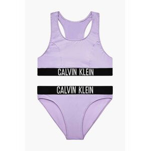 Calvin Klein světle fialové dívčí plavky Bralette Bikini Set