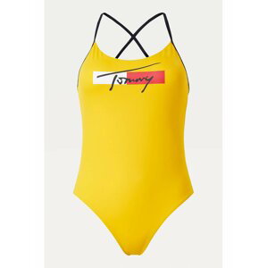 Žluté jednodílné plavky Tommy Hilfiger Underwear