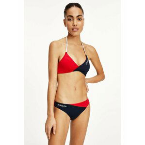 Tommy Hilfiger modro-červený spodní díl plavek Bikini