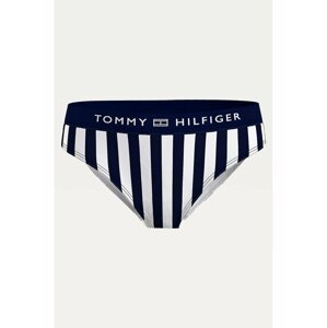 Tommy Hilfiger modro-bílý pruhovaný spodní díl plavek Classic Bikini