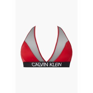 Calvin Klein červený horní díl plavek High Apex Triangle-RP