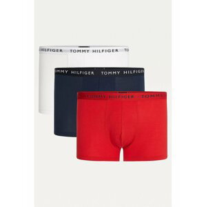 Sada tří pánských boxerek v bílé, modré a červené barvě Tommy Hilfiger Underwear