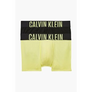 Calvin Klein barevný 2 pack boxerek Trunk 2PK Black/Pop Yellow