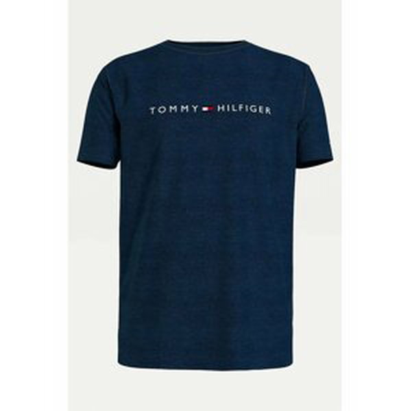 Tommy Hilfiger modré pánské tričko CN SS Tee Logo