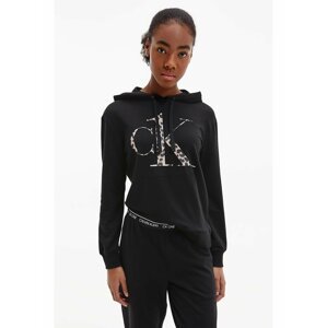 Calvin Klein černá mikina L/S Sweatshirt s kapucí