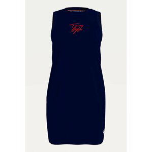Tommy Hilfiger tmavě modré letní šaty Tank Dress s logem