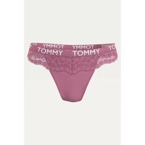Růžová tanga s krajkou Tommy Hilfiger Underwear Thong