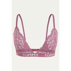 Růžová krajková podprsenka Tommy Hilfiger Triangle Bra