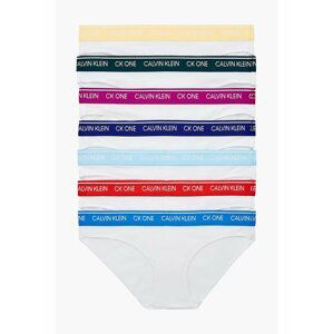 Calvin Klein bílé kalhotky 7 pack Bikini White Bodies W/Multi WB