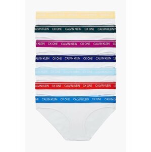 Calvin Klein bílé kalhotky 7 pack Bikini White Bodies W/Multi WB