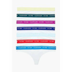 Calvin Klein bílá tanga 7 pack Thong White Bodies W/Multi WB