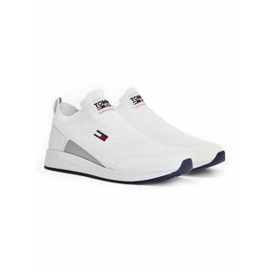 Tommy Hilfiger bílé pánské tenisky Tommy Jeans Flexi Sock Runner