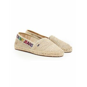 Tommy Hilfiger béžové espadrilky Rainbow Branding Espadrille