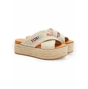 Tommy Hilfiger pantofle na platformě Rainbow Branding Mule Flatform