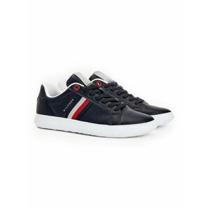 Tommy Hilfiger modré pánské tenisky Essential Leather Cupsole