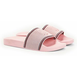 Tommy Hilfiger pudrové pantofle Knitted Pool Slide